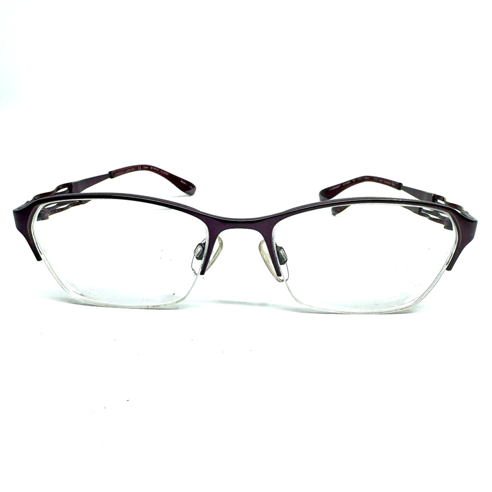 Charmant CH10604PU Eyeglasses Rectangular Red Half Rim Frame 51-17-135 H10160‎